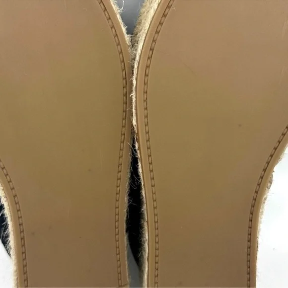 MIU MIU Suede Espadrille Platform Slip on Slides Sandals Black size 8 NEW - Picture 13 of 14